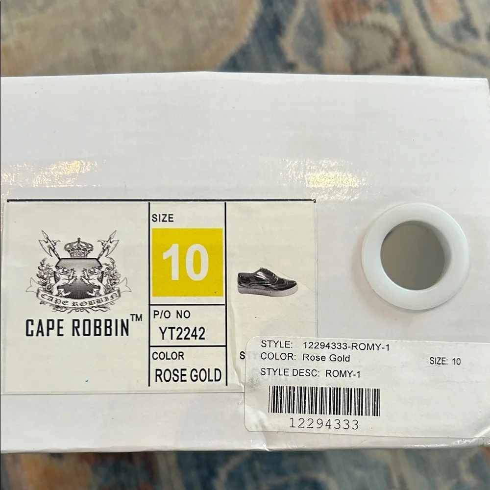 Cape Robbin Rose Gold Metallic Sneakers - ROMY-1 style description - Picture 6 of 6